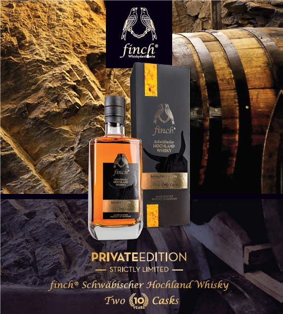 finch® Schwäbischer Hochland Whisky PRIVATEEDITION Two Casks 10 Years (0,5 l)