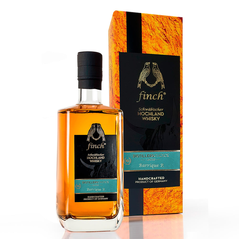 finch® Schwäbischer Hochland Whisky DISTILLERSCHOICE Barrique R  10 Years (0,5 l)