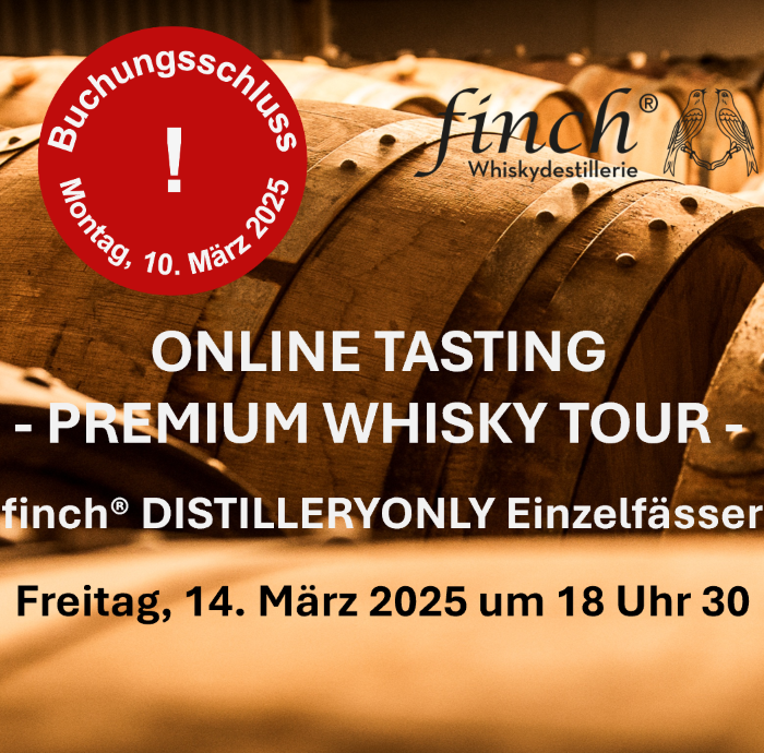 ONLINE TASTING - PREMIUM WHISKY TOUR - Freitag, 14. März 2025