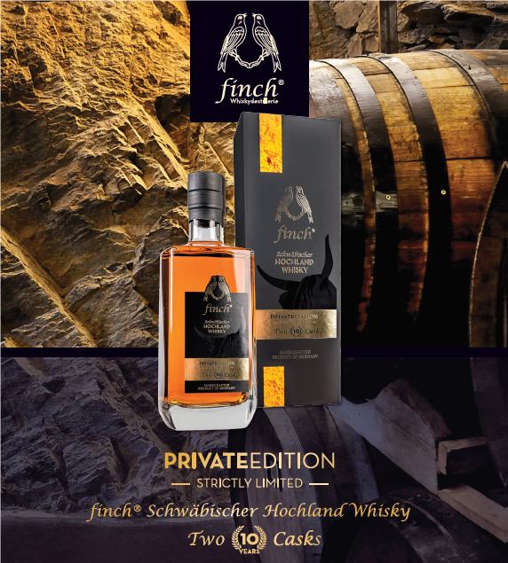 
                  
                    finch® Schwäbischer Hochland Whisky PRIVATEEDITION Two Casks 10 Years (0,5 l)
                  
                